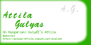 attila gulyas business card